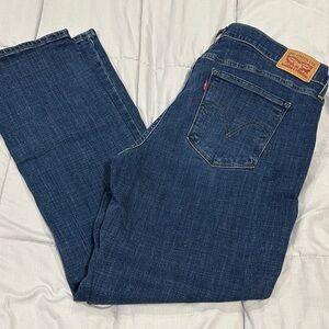 Levi's Women's Straight Leg Jeans - Dark Blue